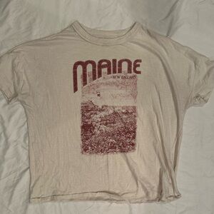 Aerie Cream Graphic T-Shirt